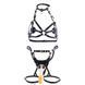 Сбруя зі страпоном LOCKINK SEVANDA Queen Sheba Set with Golden Dildo