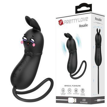 Кліторальний вібратор Pretty Love Rosalie Vibro Stimulator Black 6603BI-014893 фото