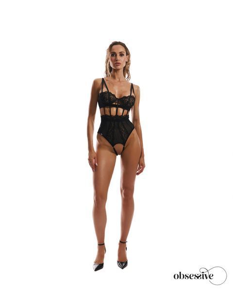 Боді Obsessive Hersis Crotchless Teddy, L/XL SX3088 фото