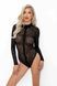 Боді під леопард Noir Handmade F287 Leopard flock bodysuit with long sleeves, 3XL, довгий рукав SX0177 фото 1