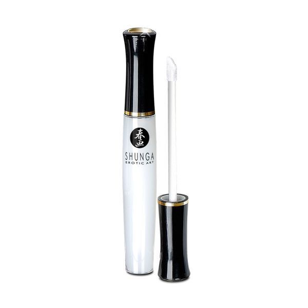 Стимулювальний блиск для губ Shunga LIPGLOSS &ndash; Coconut Water (10 мл), ефект поколювання, холод-тепло SO2555 фото
