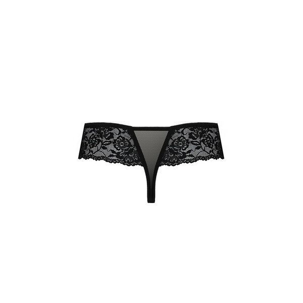 Трусики Passion Exclusive ABLA THONG XXL XXXL, black PS25303 фото