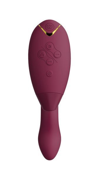 Подвійний вакуумний кліторальний стимулятор з вібрацією Womanizer Duo 2 - Bordeaux SO8755 фото