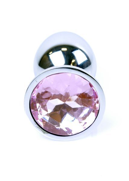 Анальна пробка Boys of Toys Jewellery Silver Plug Light Pink, S 62530064-00015 фото