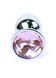 Анальна пробка Boys of Toys Jewellery Silver Plug Light Pink, S 62530064-00015 фото 4