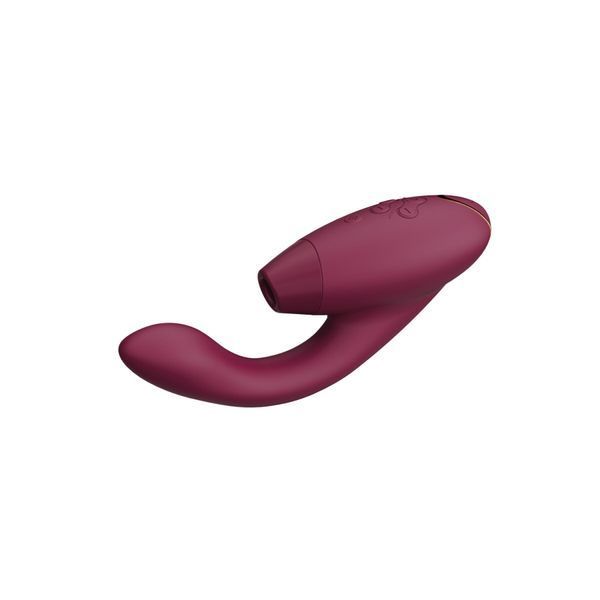Подвійний вакуумний кліторальний стимулятор з вібрацією Womanizer Duo 2 - Bordeaux SO8755 фото