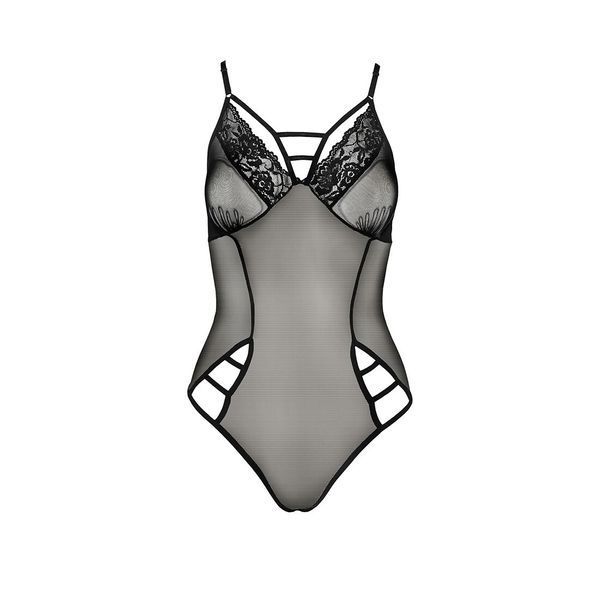 Боді Passion MELANIA BODY XXL XXXL, black EL16302 фото