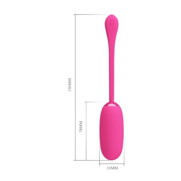 Віброяйце Pretty Love Julius Vibrating Egg Pink, 72 г 6603BI-014653-1 фото