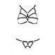 Комплект білизни зі стреп Passion Exclusive ARMANDA SET XXL XXXL, black SO5963 фото 5