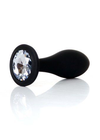 Анальна пробка Boys of Toys Jewellery Silicone Black Plug L Clear 62530064-00154 фото