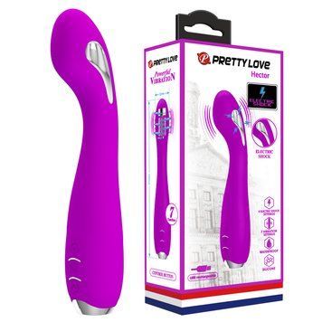 Вібратор з електростимуляцією Pretty Love Hector Vibrator Purple (App) 6603BI-014765 фото