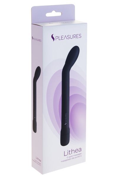 Тонкий вібратор для точки G S Pleasures Lithea Black, 7 режимів SX1601 фото