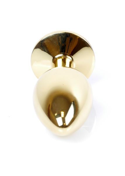 Анальна пробка Boys of Toys Jewellery Gold Plug Black, d- 2,7 см 62530064-00020 фото