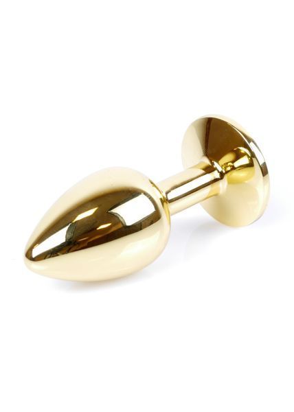 Анальна пробка Boys of Toys Jewellery Gold Plug Black, d- 2,7 см 62530064-00020 фото