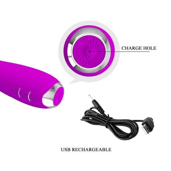 Вібратор з електростимуляцією Pretty Love Hector Vibrator Purple (App) 6603BI-014765 фото