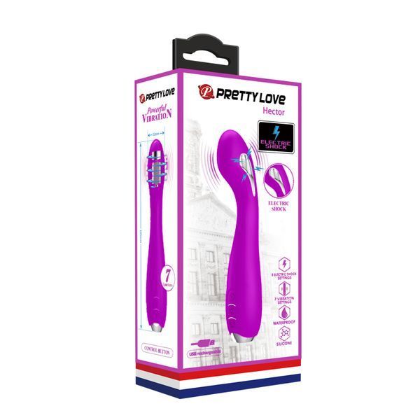 Вібратор з електростимуляцією Pretty Love Hector Vibrator Purple (App) 6603BI-014765 фото