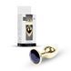 Анальна пробка Boys of Toys Jewellery Gold Plug Black, d- 2,7 см 62530064-00020 фото 1