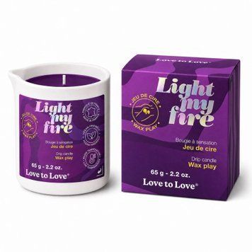 БДСМ-свічка низькотемпературна Love To Love Light My Fire Wax Play (65 г) SX4824 фото