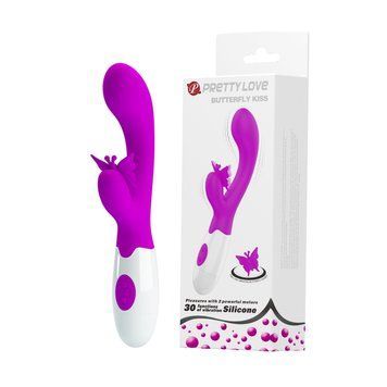 Вібратор-кролик Pretty Love Butterfly Kiss Vibrator Purple 6603BI-014927 фото