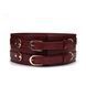Шкіряний пояс для бондажу Liebe Seele Wine Red Waist Cuff, M Size SO9461 фото 1