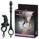 Ерекційне кільце з анальною пробкою Pretty Love Vibration Penis Sleeve V Black 6603BI-210213 фото 1