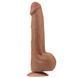 Фалоімітатор LoveToy Sliding-Skin Dual Layer Dong 11.5" Brown 6452LV317061 фото 2