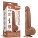 Фалоімітатор LoveToy Sliding-Skin Dual Layer Dong 11.5" Brown 6452LV317061 фото 1