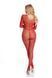 Бодістокінг - Pink Lipstick Lingerie Risque Crotchless Bodystocking Red, M/L 50170488696 фото 2