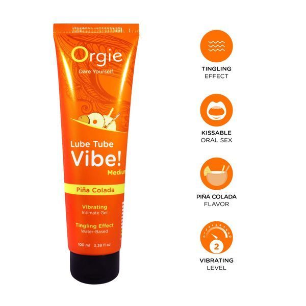 Вібролубрикант Orgie Lube Tube Vibe! Pina Colada (100 мл) SX3135 фото
