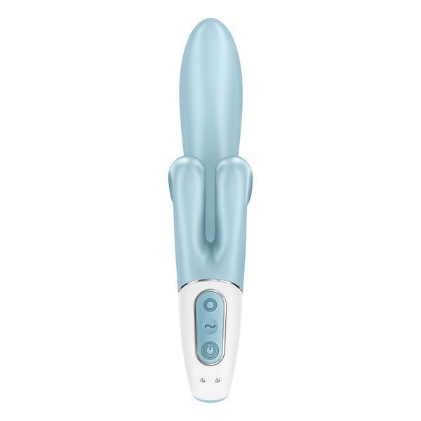Вібратор-кролик з подвійним відростком та потужним мотором Satisfyer Touch Me Blue SO7777 фото