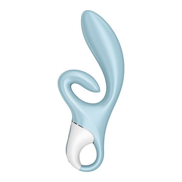 Вібратор-кролик з подвійним відростком та потужним мотором Satisfyer Touch Me Blue SO7777 фото
