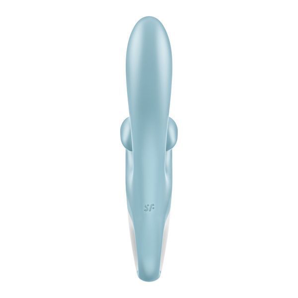 Вібратор-кролик з подвійним відростком та потужним мотором Satisfyer Touch Me Blue SO7777 фото