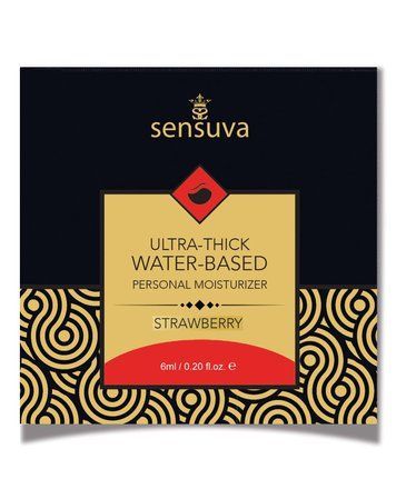 Пробник лубриканта на водній основі Sensuva - Ultra&ndash;Thick Water-Based Strawberry (6 мл) SO3383 фото