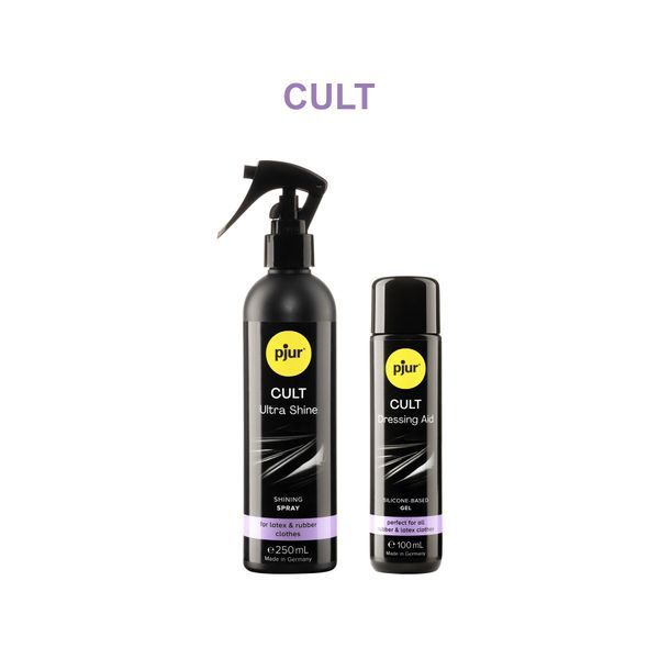 Змазка для латексу та гуми pjur Cult 100 мл, для полегшення надягання фетиш-вбрання на тіло PJ10250 фото
