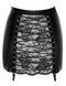 Спідниця Noir Handmade F341 Powerwetlook and lace skirt - 3XL SX2129 фото 8