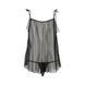 Сорочка прозора бебі-дол Passion MELANIA CHEMISE XXL XXXL, black, трусики, на тонких бретелях EL16305 фото 4