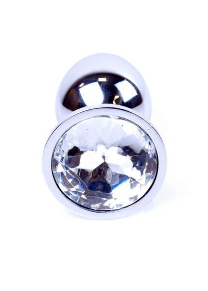Анальна пробка Boys of Toys Jewellery Silver Plug Clear d - 2,7 см 62530064-00012 фото
