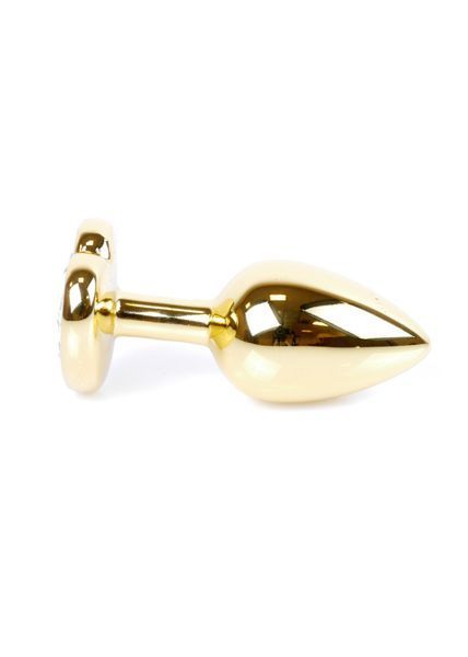 Анальна пробка Boys of Toys Jewellery Gold Heart Plug Red, d - 2,7 см 62530064-00037 фото