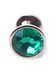 Анальна пробка Boys of Toys Jewellery Red Gold Plug Green 62530064-00115 фото 2