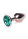 Анальна пробка Boys of Toys Jewellery Red Gold Plug Green 62530064-00115 фото 3