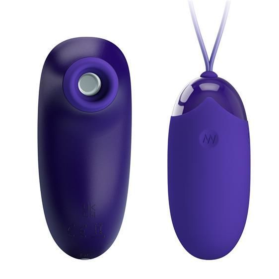 2в1: віброяйце та вакуумний стимулятор клітора Pretty Love Orthus-Youth Stimulator Blue 6603BI-014901WL фото