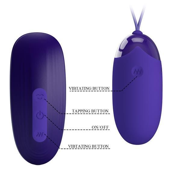 2в1: віброяйце та вакуумний стимулятор клітора Pretty Love Orthus-Youth Stimulator Blue 6603BI-014901WL фото