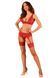 Комплект білизни Obsessive Lacelove cupless 3pcs set Red, бюстгальтер, стрінги, пояс для панчіх SO8655 фото 6