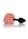 Анальна пробка Boys of Toys Bunny Tail Silicone Black Plug Peach 62530064-00158 фото 4