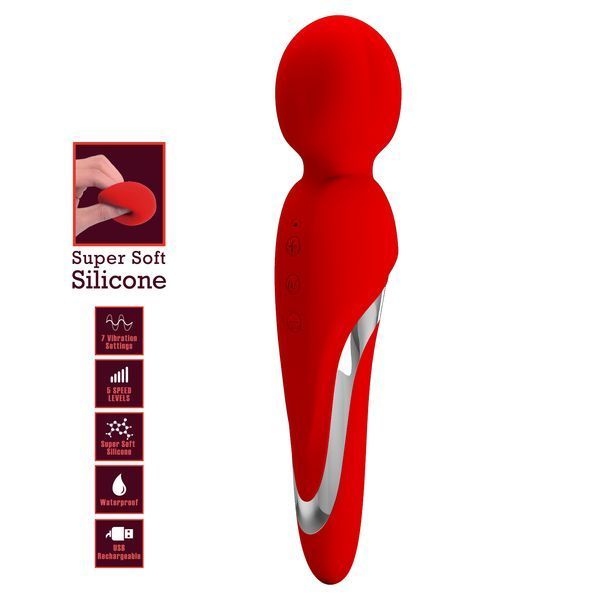Вібромасажер Pretty Love Walter Massager Red 6603BI-014622-2 фото