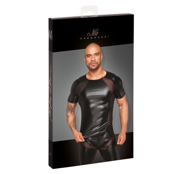 Футболка з мокрим ефектом Noir Handmade H056 Men's T-shirt made of powerwetlook SX0085 фото