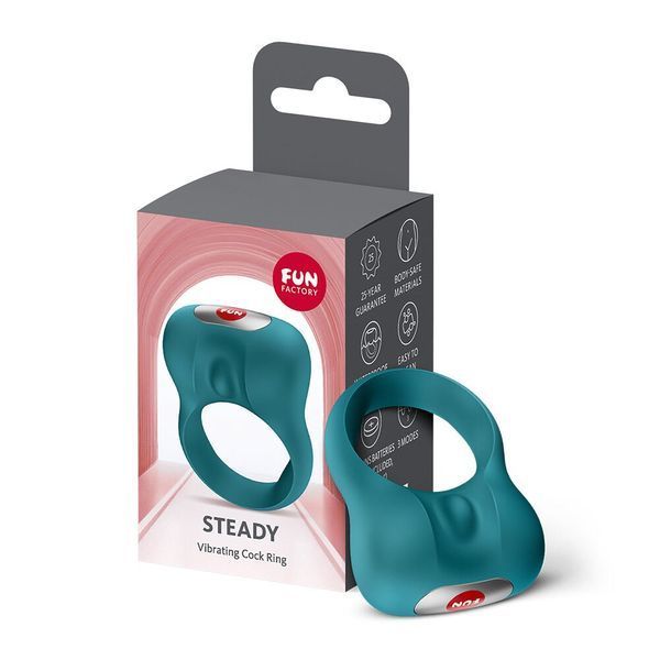 Ерекційне віброкільце Fun Factory Steady Bottle Green SX4233 фото