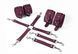 Набір для БДСМ 3 в 1 Feral Feelings BDSM Kit 3 Burgundy, burgundy, наручники, поножі, хрестовина SO8271 фото 2