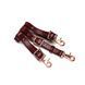 Шкіряні трусики для вібратора Liebe Seele Wine Red Forced Orgasm Strop, повністю регульовані SO9465 фото 4