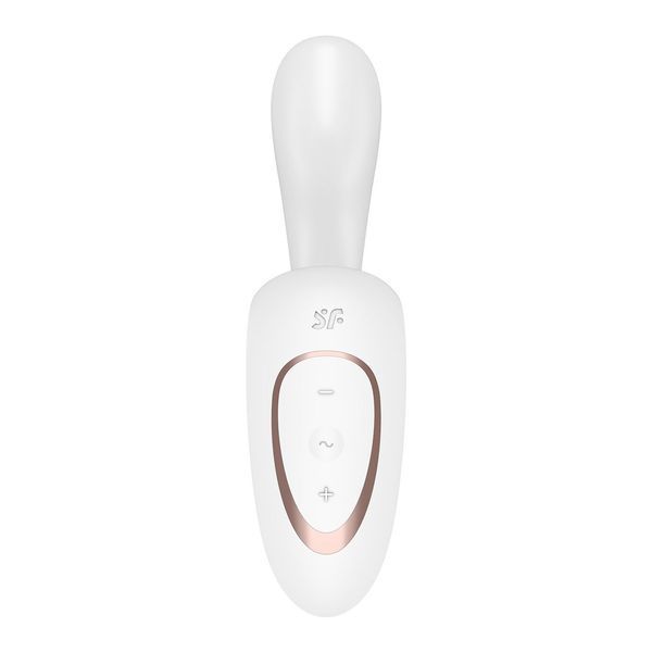 Вагінально-кліторальний вібратор Satisfyer G for Goddess 1 White, 2 мотори SX0576 фото